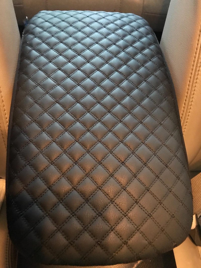 it's us Center Console Armrest Cover Fits Toyota Avalon 2006â€‘2017 â€“ Easy Install Replacement Lid Protector â€“ Scratchâ€‘Resistant & Comfortable Interior Upgrade - Premium Synthetic Leather - Image 2